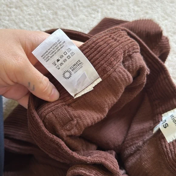 Reformation high rise corduroy pants